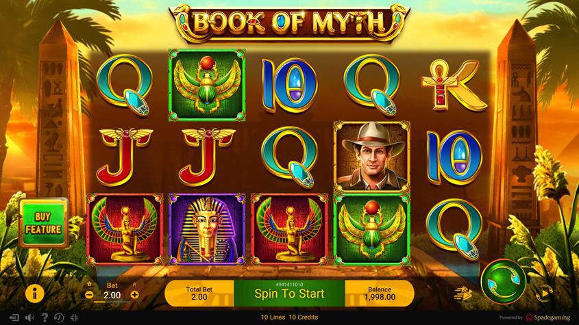 สล็อต Book Of Myth จากค่าย Spadegaming ที่มีใน Ambbet999.3