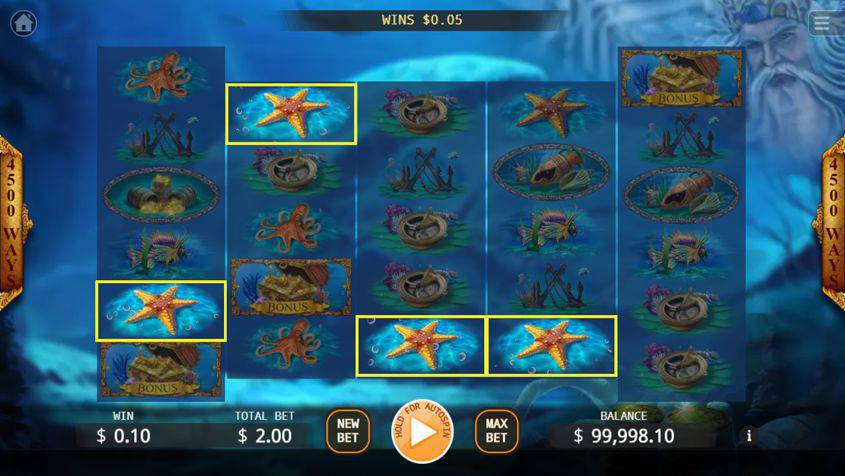สล็อต Poseidons Treasure จากค่าย Ka Gaming ที่มีใน Ambbet999.2