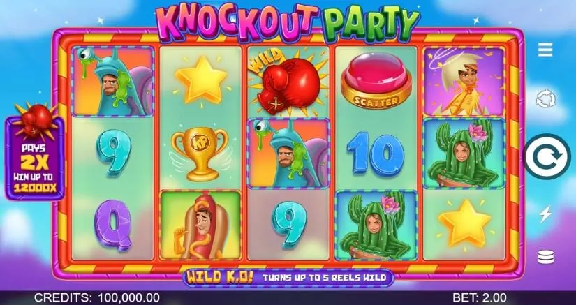 สล็อต Knockout Party เกมน่าเล่นแตกง่ายจาก Ambbet999.3